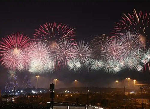 冷水江市焰火晚会